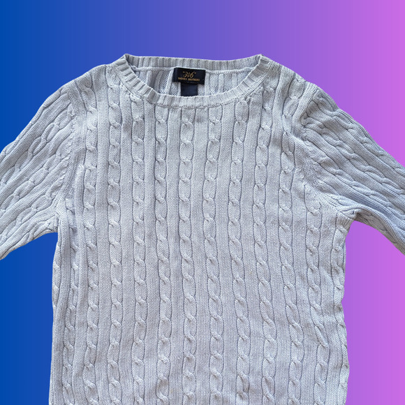 Brooks Brothers Sweaters - Blue Cable Knit Sweater | M | 346 by Brooks Brothers
